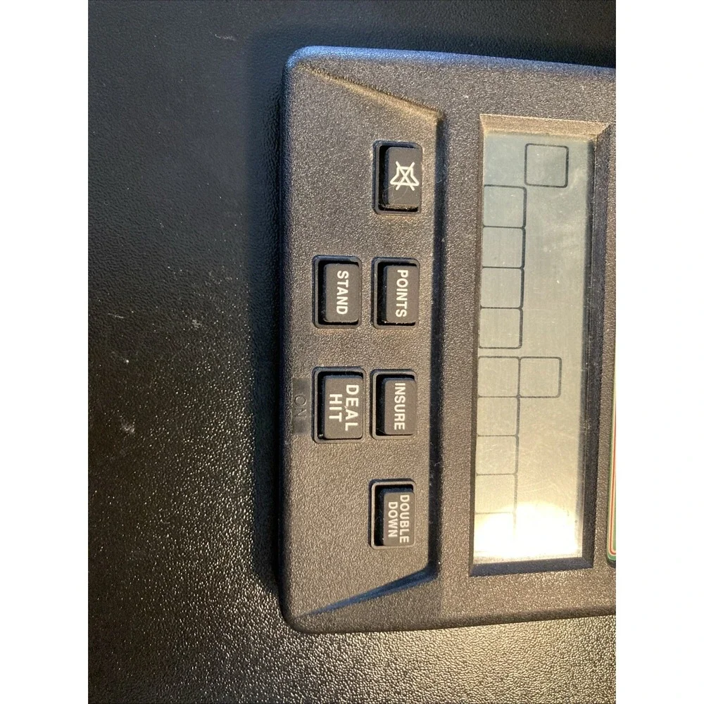 Pocket Blackjack 21 Radica Hand Held‎ Electronic Game Model 1350 Tested Works